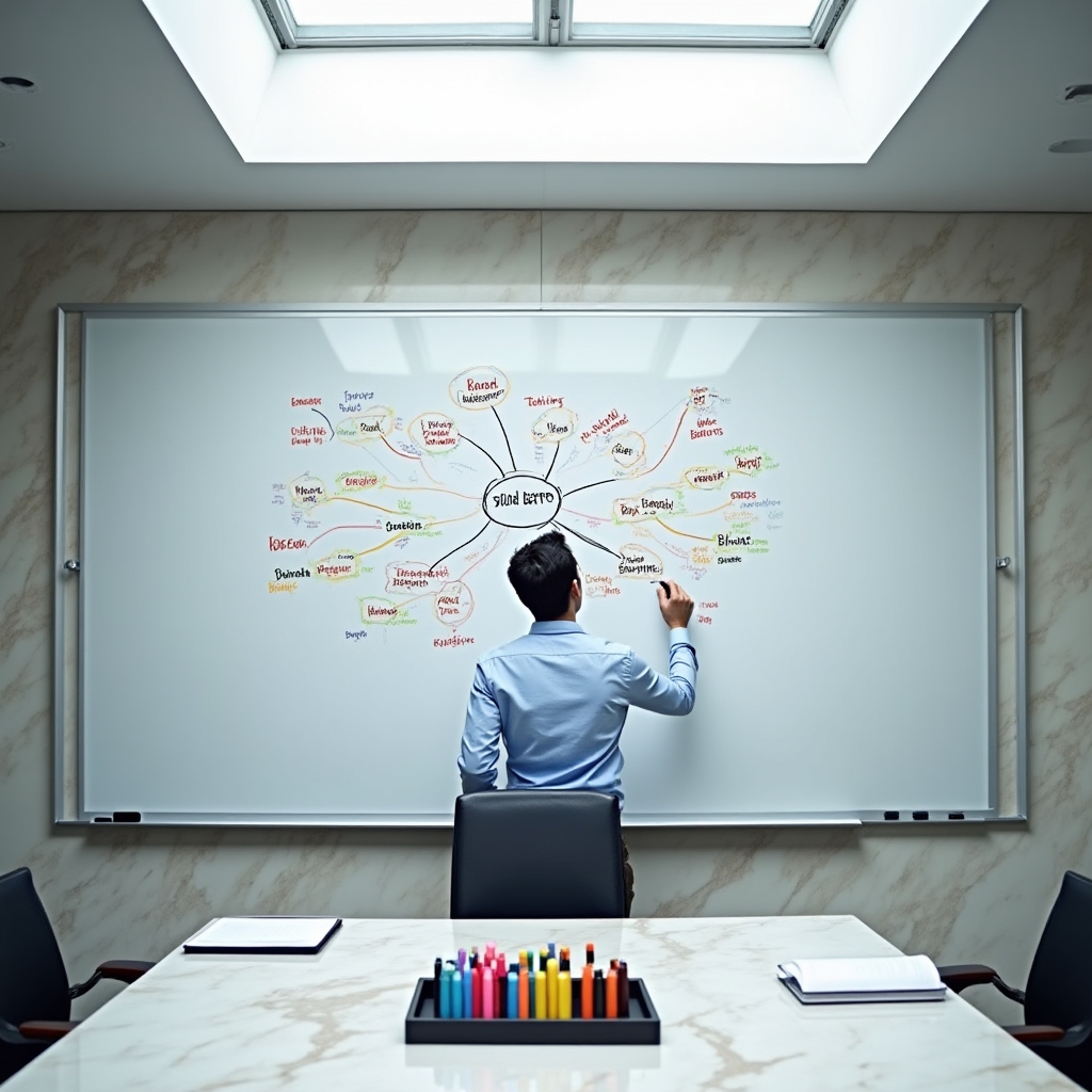 Creare hartă mentală pentru organizarea ideilor